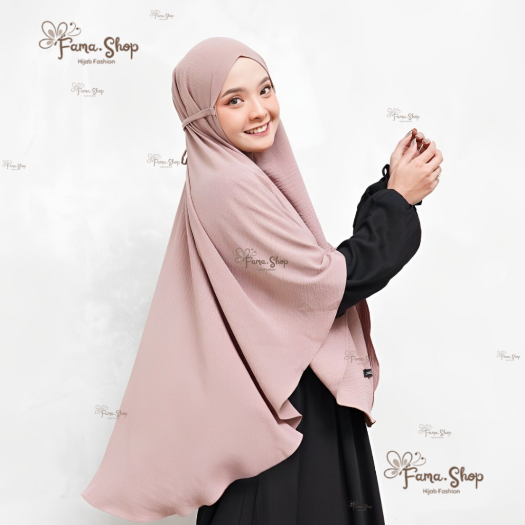 JILBAB INSTAN BERGO CRINKLE JUMBO XXL