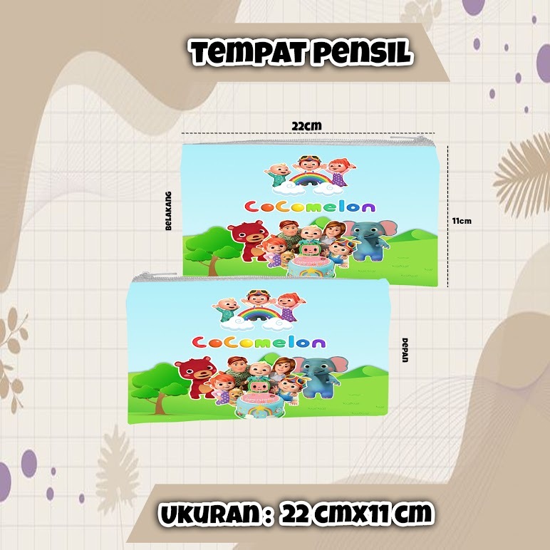 

Tempat Pensil CoComelon 22cm x 11cm pencil case