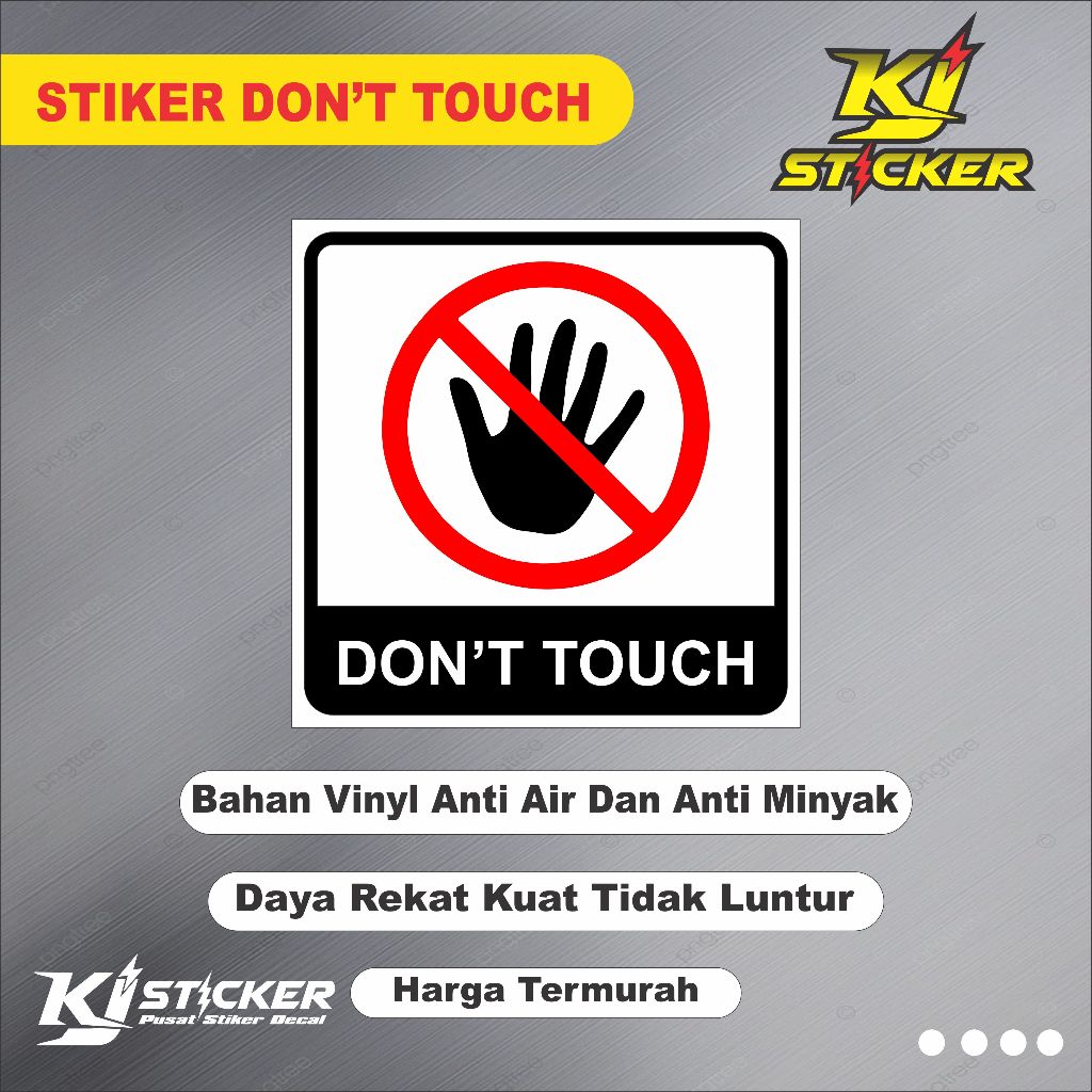 

Promo Stiker Vinyl Anti Air DON'T TOUCH / Stiker DON'T TOUCH