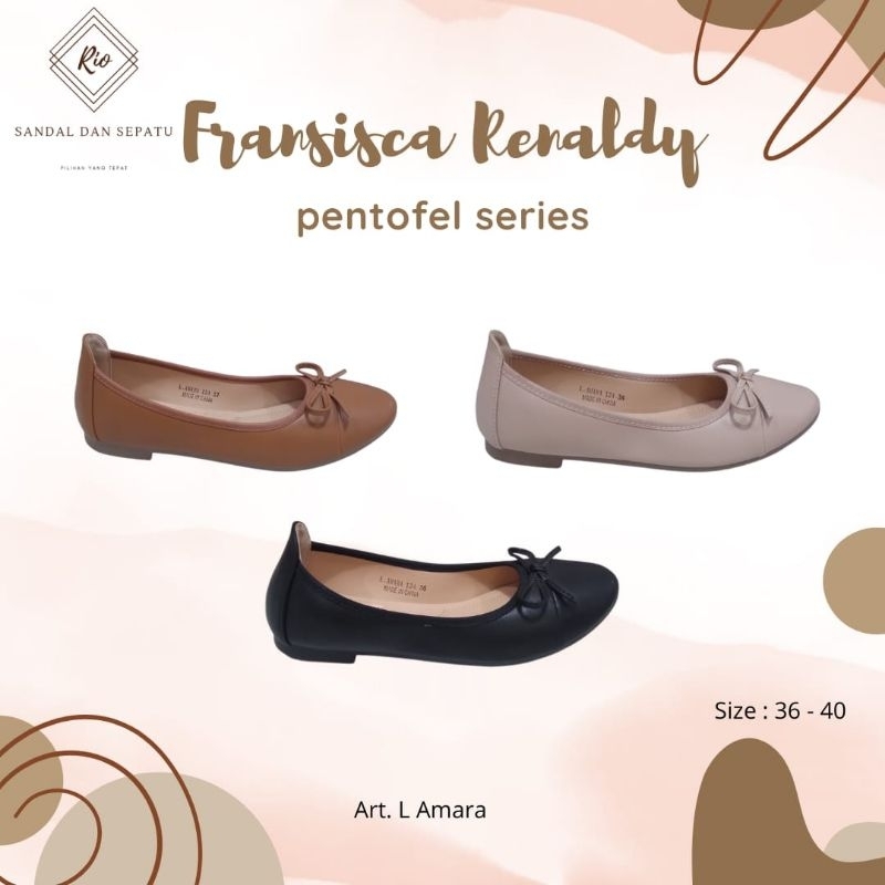 FRANSISCA RENALDY ORIGINAL//Sepatu wanita kekinian//Sepatu balet wanita/Fransisca Renaldy Sepatu Fla