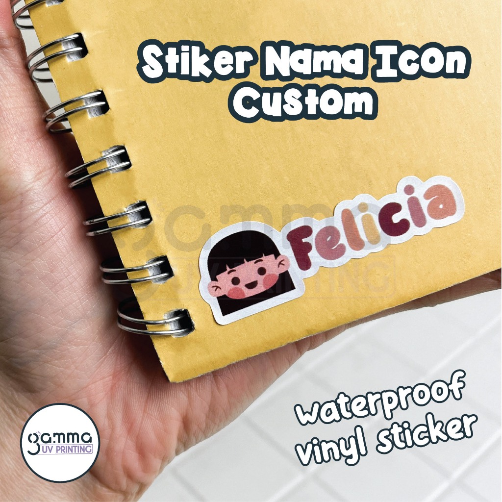 

Stiker Label Buku Anak Sticker Icon Karakter Buku Tahan Air Vinyl