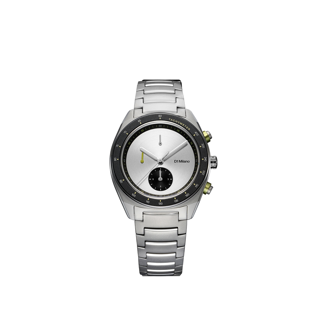 Jam Tangan D1 Milano Chronograph Bracelet Essential White D1-CHBJ20