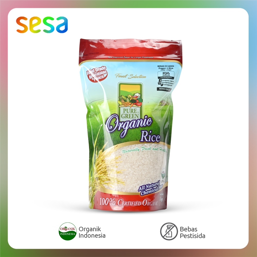 

Puregreen Beras Pulen Wangi Organik 1 Kg