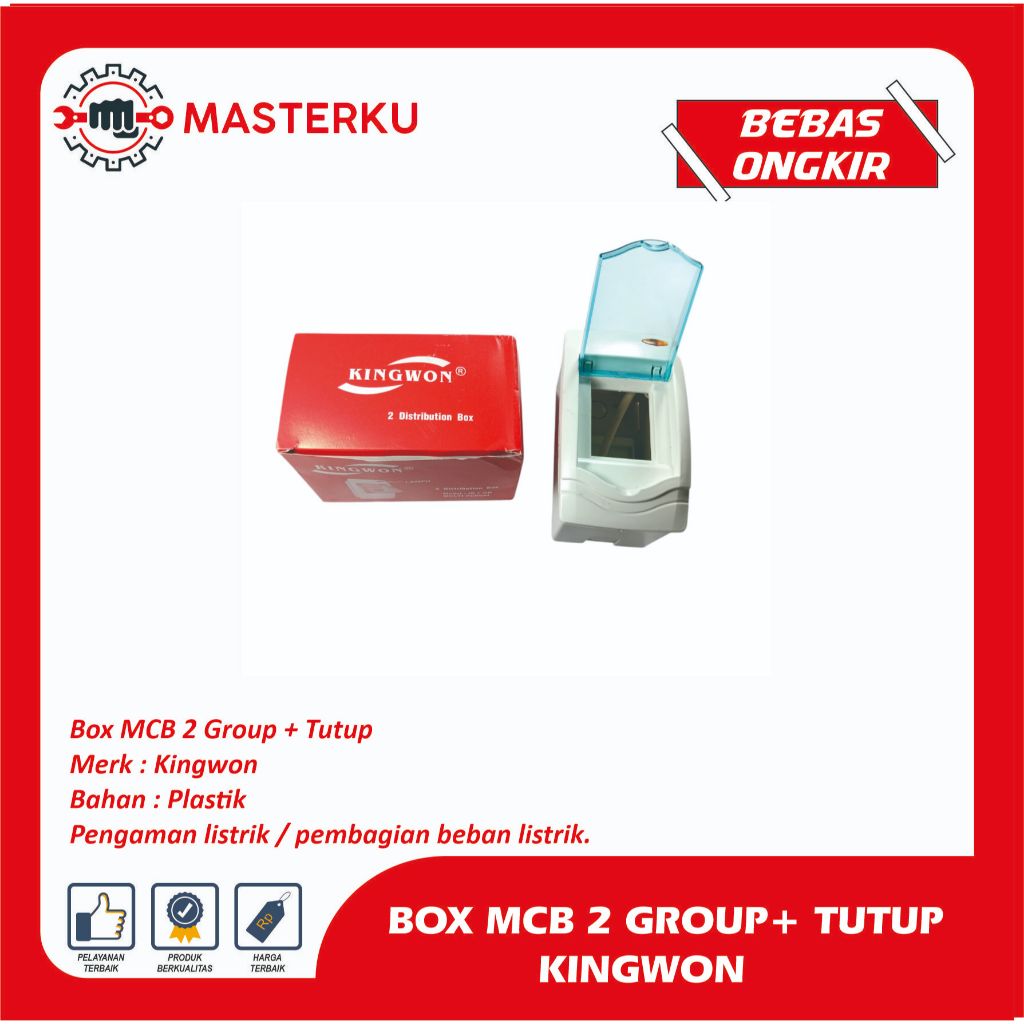 BOX MCB 2 GRUP PLUS TUTUP/BOX MCB TUTUP/PANEL MCB