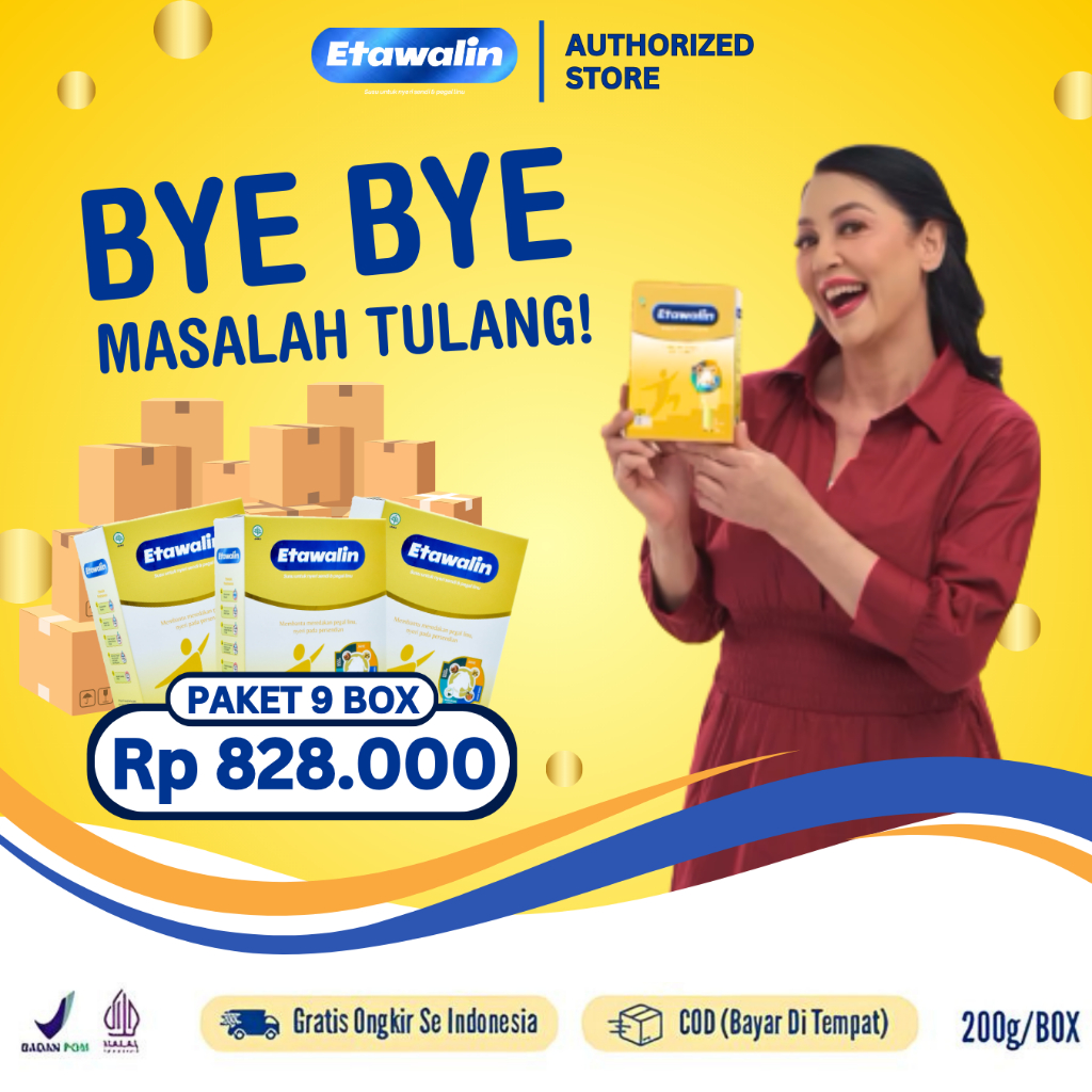 

Etawalin Susu Etawa Herbal Nyeri Tulang Sendi Original 9 Box