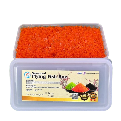 

Tobiko Orange grade A 500 gram telur ikan terbang