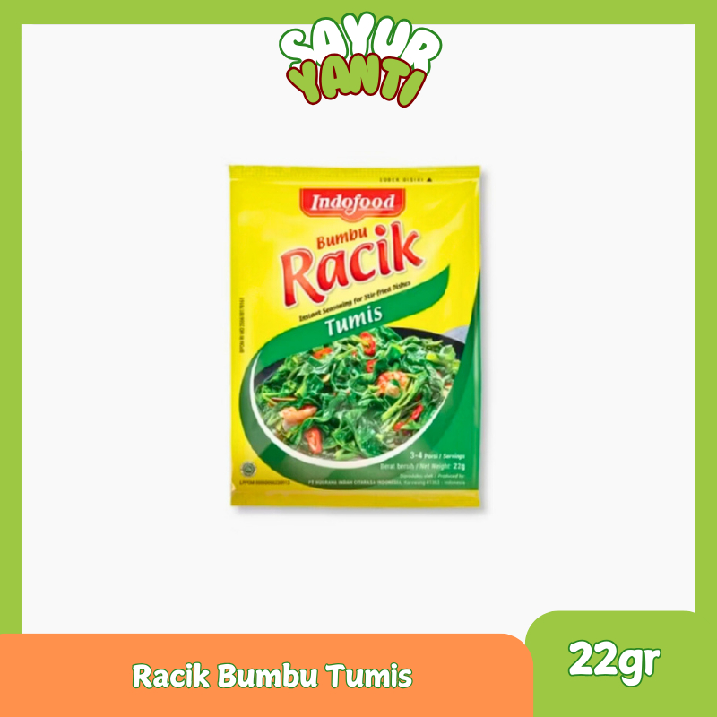 

Indofood Bumbu Racik Tumis 22gr - Sayur Yanti