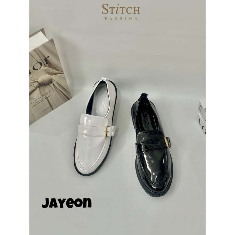 stitchshoes Jayeon sepatu wanita Docmart hak 3cm