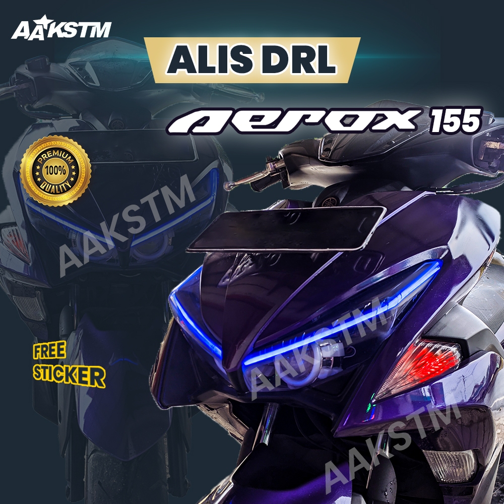 LAMPU ALIS DRL AEROX 155 LAMPU SENJA LED MOTOR VARIASI AA KASTEM