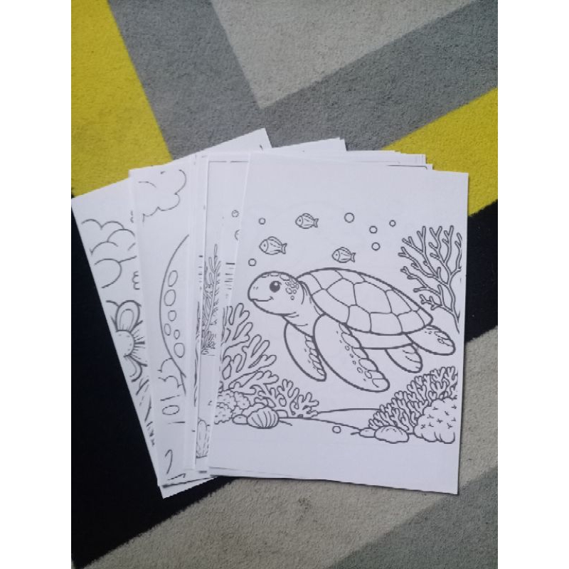 

kertas mewarnai binatang