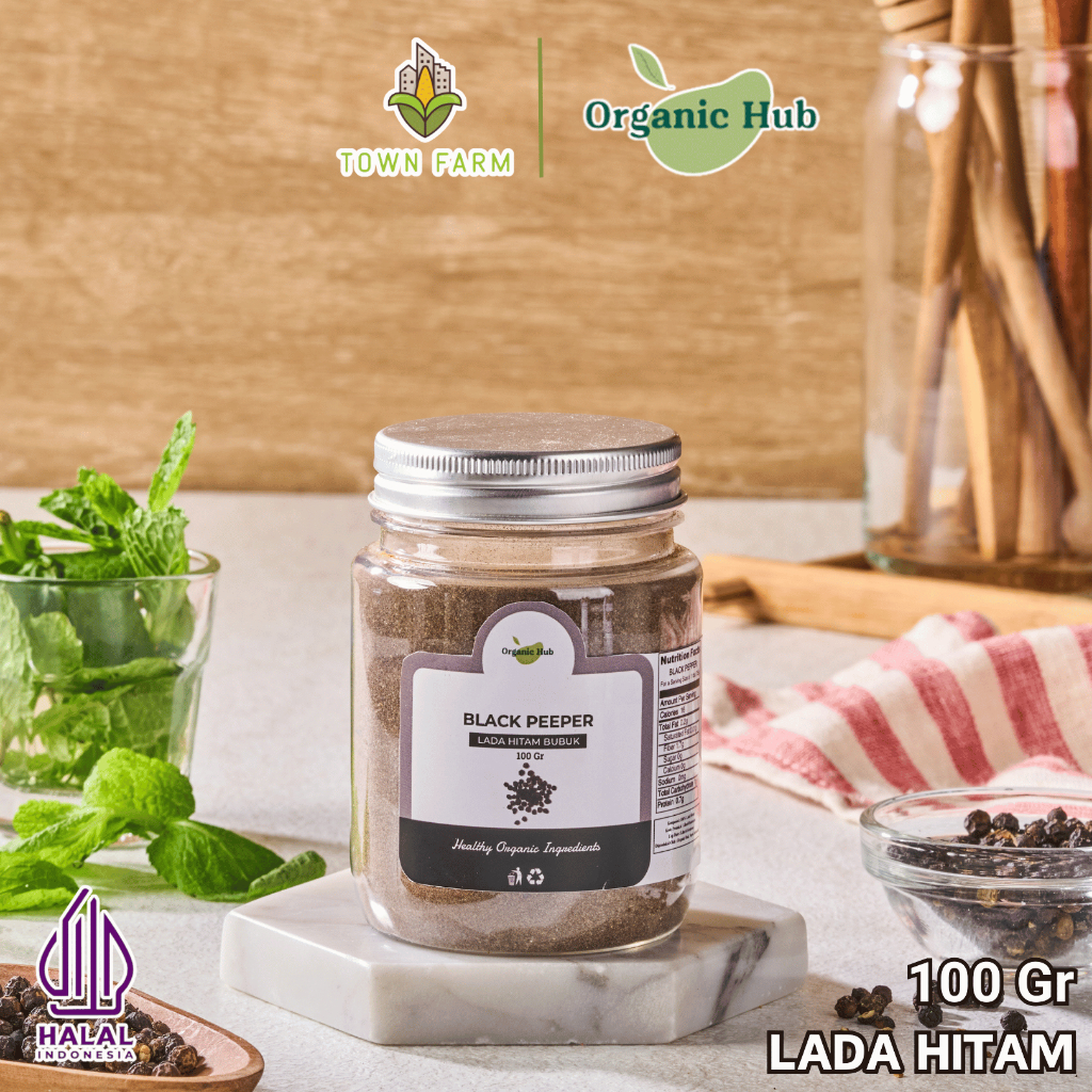 

Organic Hub Lada Hitam Bumbu Dapur Nusantara Premium Quality Black Pepper Spices 100 gr
