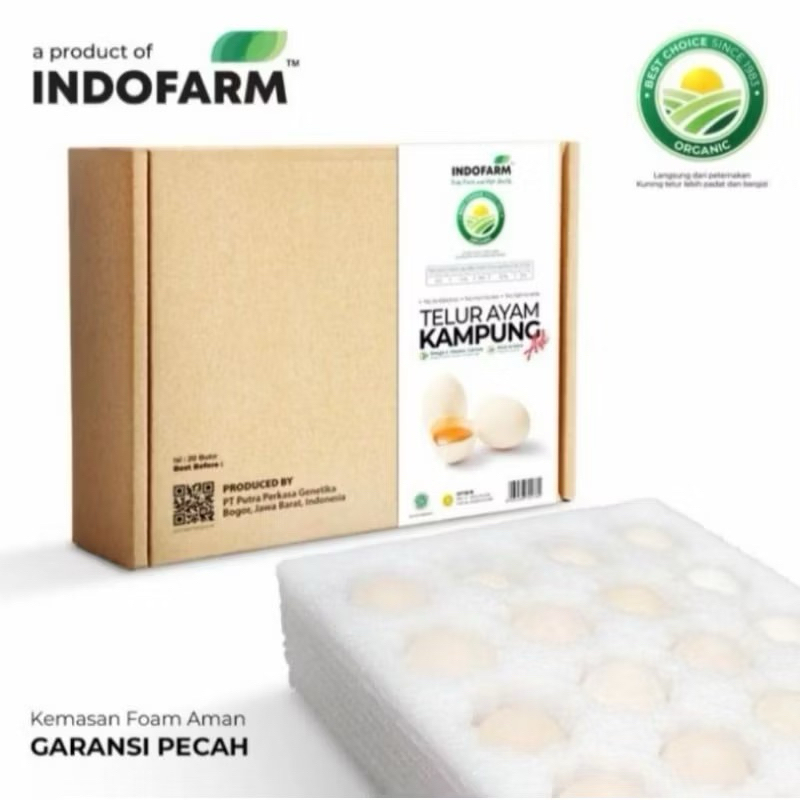 

Telur Ayam Kampung Omega (Asli Organik ) INDOFARM