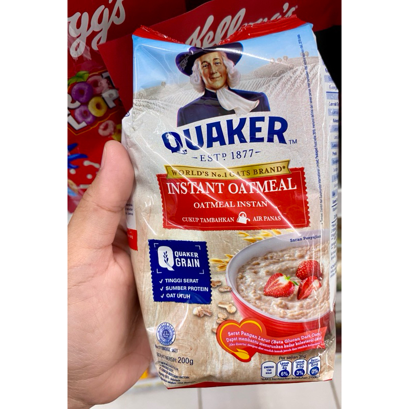 

Quaker instan oatmeal merah 200 gram