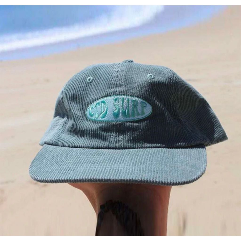 6 panel short cap/visor pendek corduroy Unisex Topi Distro original