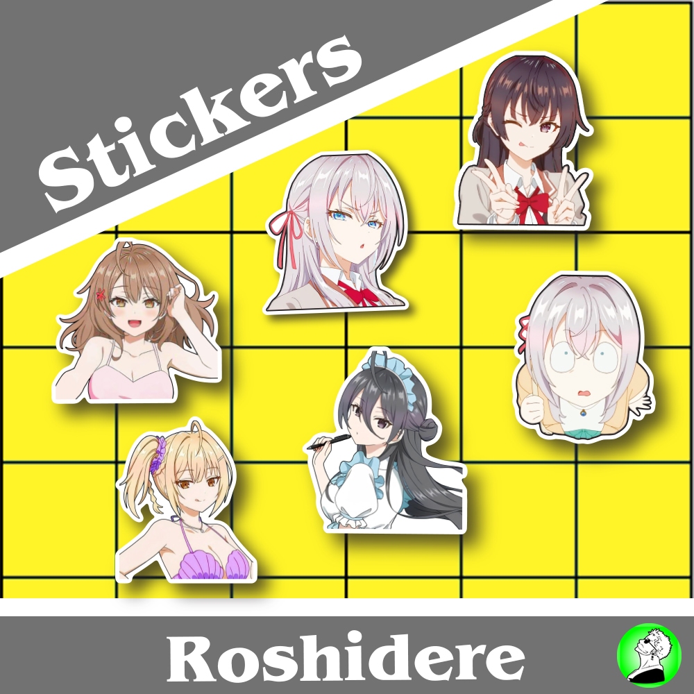 

Stiker Alya Sometimes Hides Her Feelings in Russian, Stiker Anime Vinyl Anti Air & Awet, ukuran 6 cm