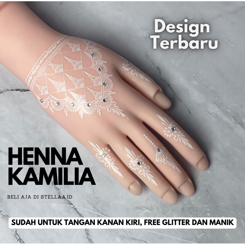 KAMILIA HENNA PENGANTIN STIKER LENGKAP