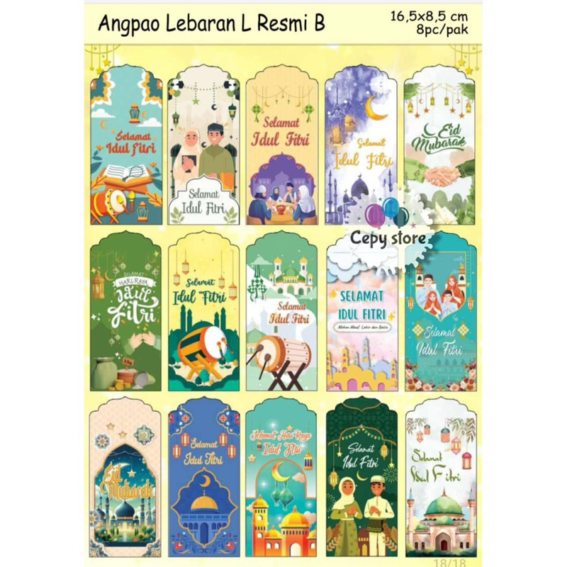 

Amplop Lebaran Idul Fitri L/ Angpao Idul Fitri / Amplop Lebaran JUMBO