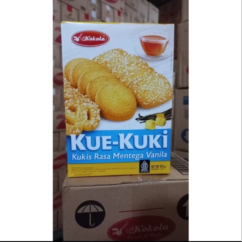 

Biskuit kue kuki Kokola 80gram 1 dus isi 24pcs