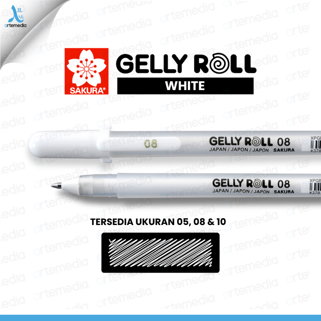 

Sakura Gelly Roll White Gel Pen Bolpen Satuan Pulpen Gel Putih Pulpen Tinta Putih