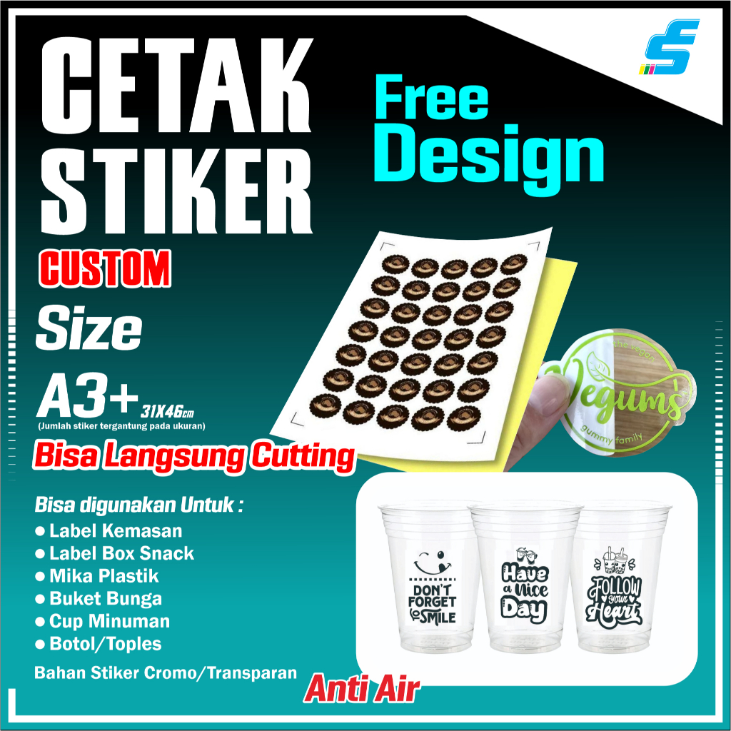 

Stiker Custom Stiker Segel Stiker Kemasan stiker label custom stiker cutom