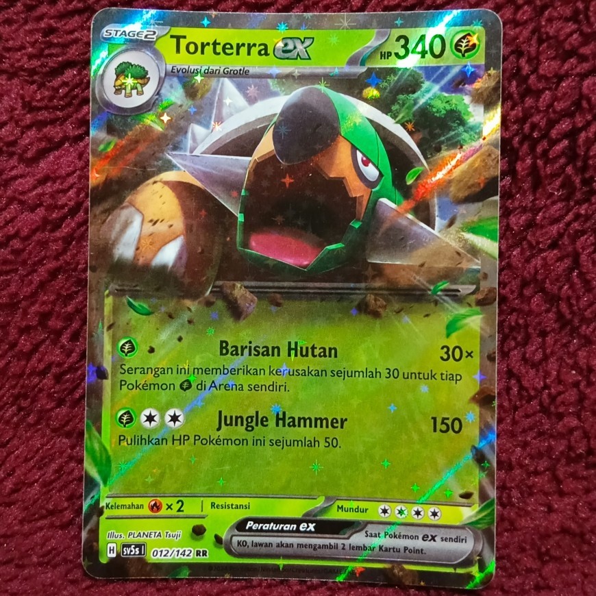 Torterra EX RR sv5s - Pokemon TCG Indonesia foil holo