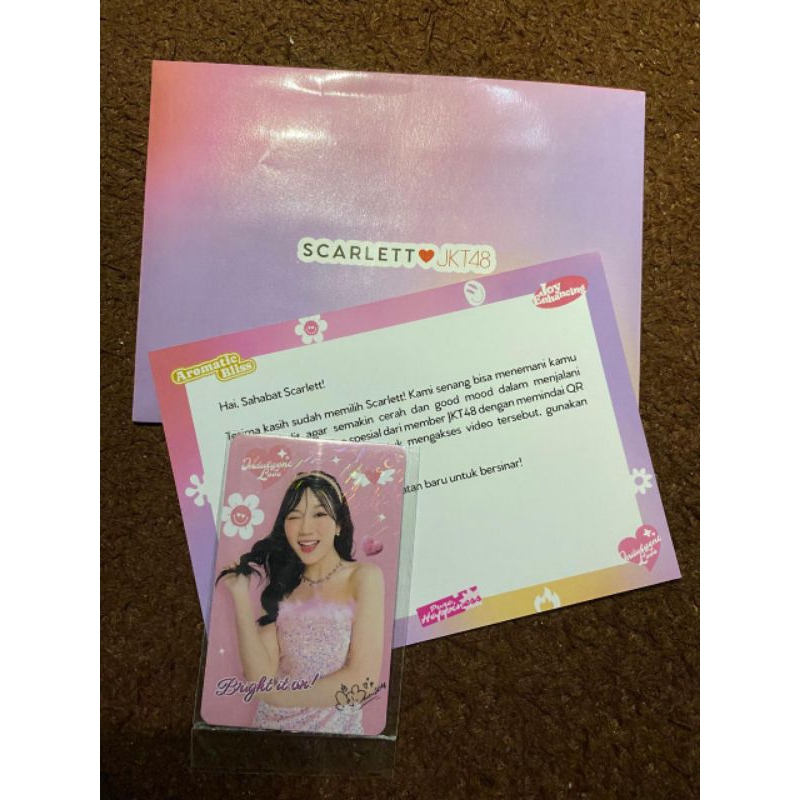 Photocard Marsha JKT48 x Scarlett Official