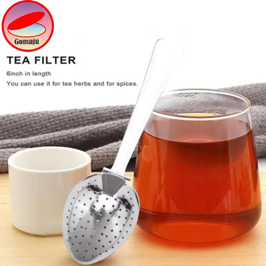 Stainless Steel Tea Strainer Infuser Saringan Teh Spices Filter Teh Stainless