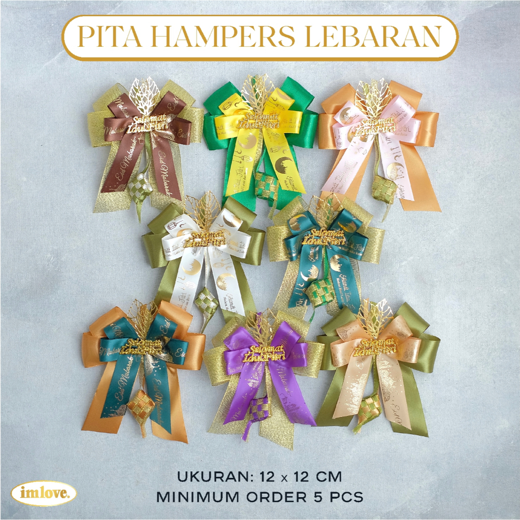 

Pita Hampers Idul Fitri Aplikasi Pita Lebaran Eid Mubarak 5 Kado Hiasan Hampers Dekorasi Souvenir