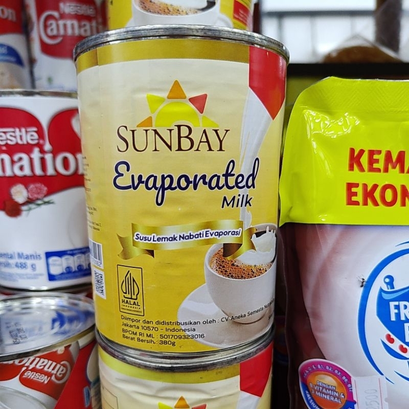 

Sunbay Evaporated Milk Susu Lemak Nabati 380gr