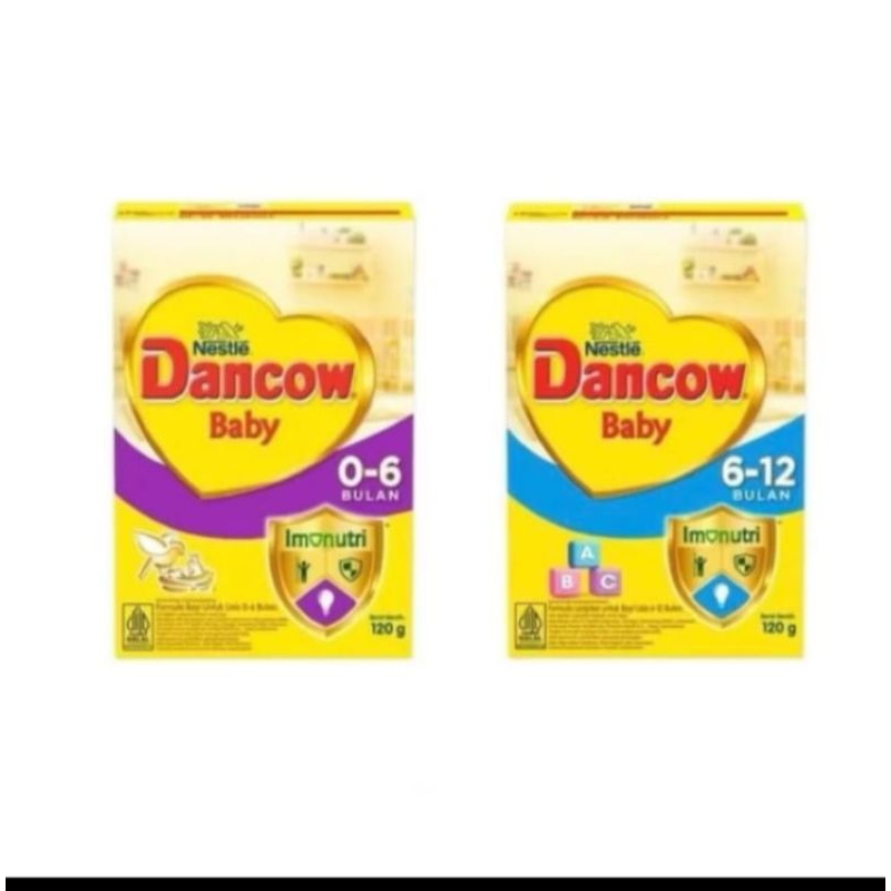 Susu formula untuk balita usia 0-6 bulan dan 6-12 bulan Dancow baby ukuran 120gr expired date aman