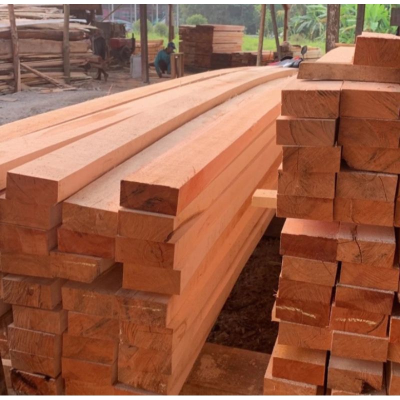 KAYU BALOK 5X10 MERANTI/ KAMPILAN (4 MTR)