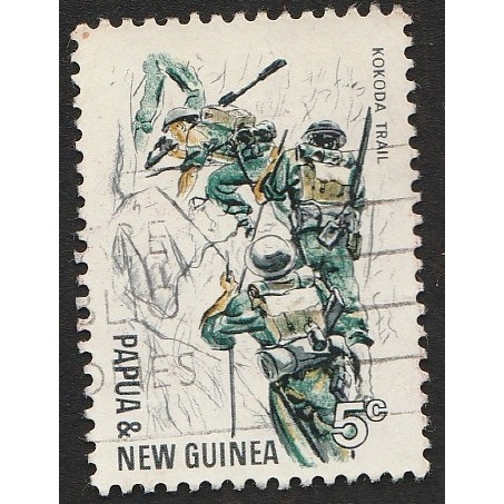 

A 11828 SATU BUAH PRANGKO PUA NEW GUINEA NOMINAL 5C TEMA KOKODA TRAIL DENGAN KONDISI SUDAH ADA CAP