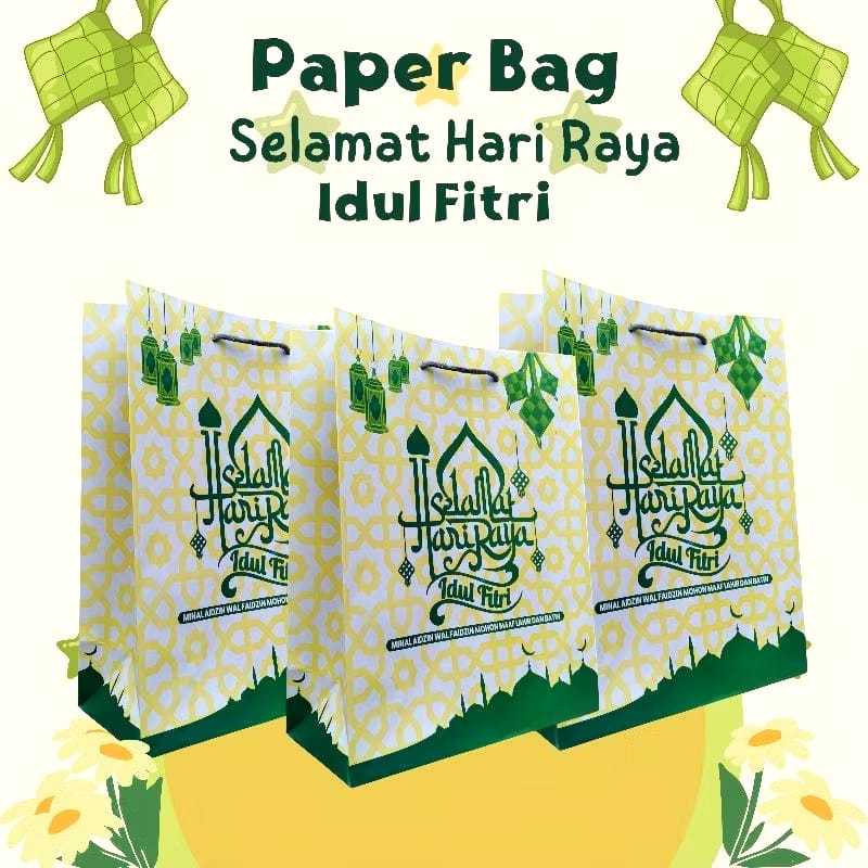 

Tas Lebaran / Paper Bag Selamat Idul Fitri / Tas Kertas Ramadhan