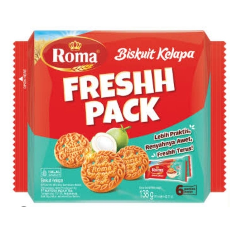 

ROMA BISKUIT KELAPA FRESH PACK 6X23GR