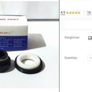 

Seal Kit SHIMIZU PC-268 Asli Mechanical Seal Jet Pump PC268 30m 30 mtr