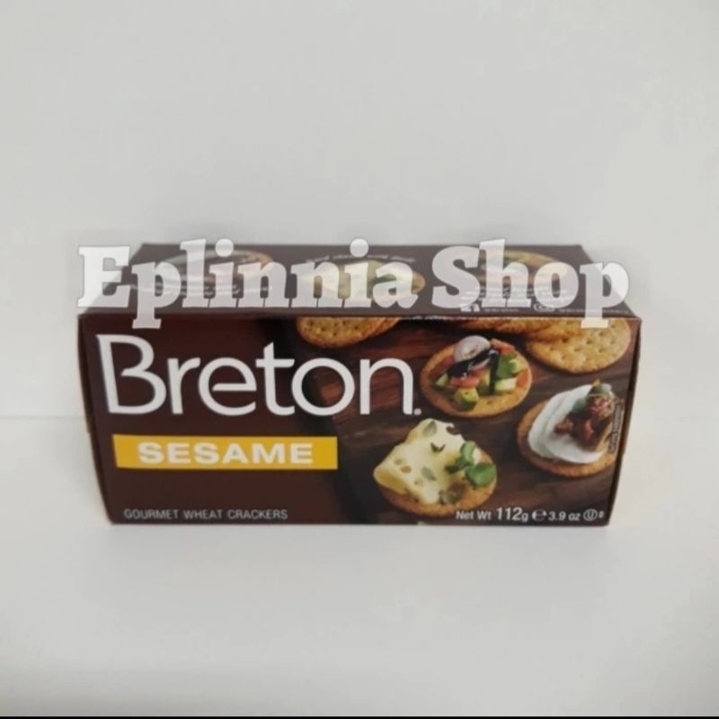 

Dare Breton Sesame Wheat Crackers 112 gr - Krekers Rasa Wijen