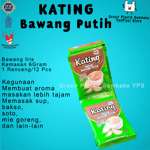 

KATING - IRISAN KECIL BAWANG PUTIH 100% 1Renceng/12Pcs