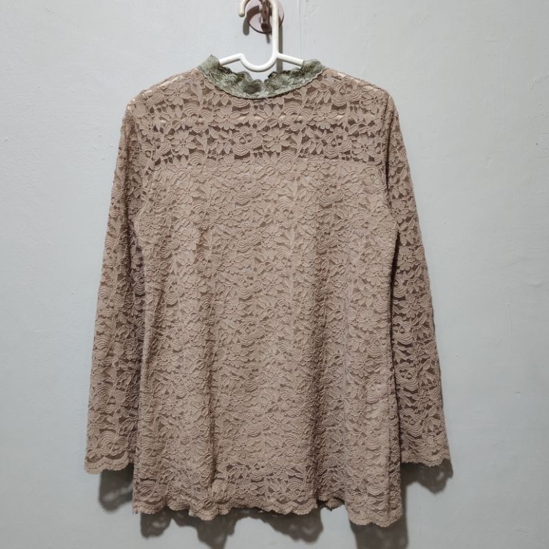 Blouse brukat / atasan brukat / kebaya brukat / Lace blouse / brukat coklat / brokat / brokat coklat