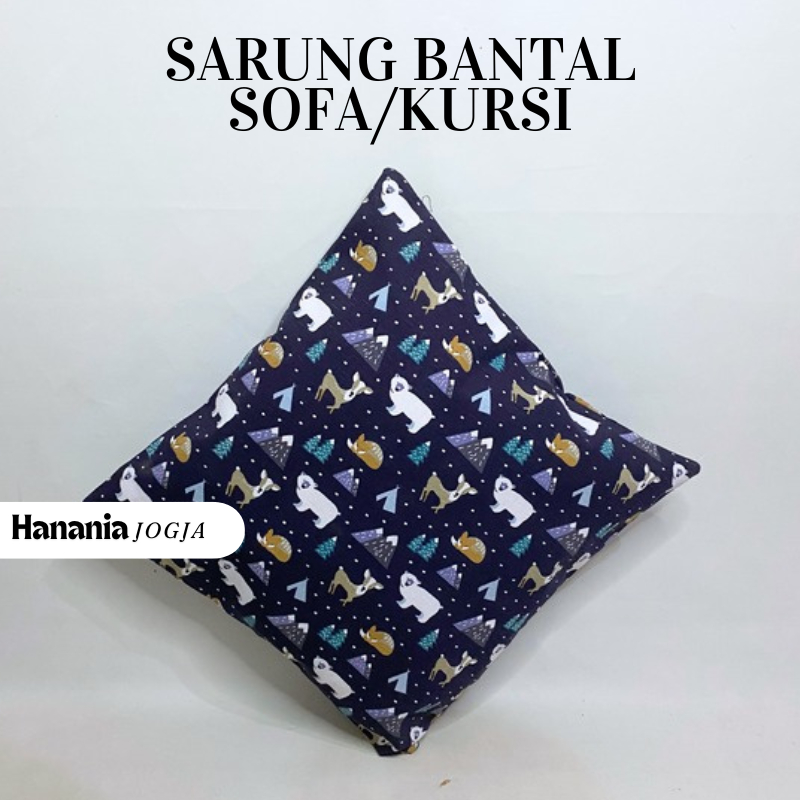 Sarung bantal sofa | Cover bantal sofa kain canvas premium