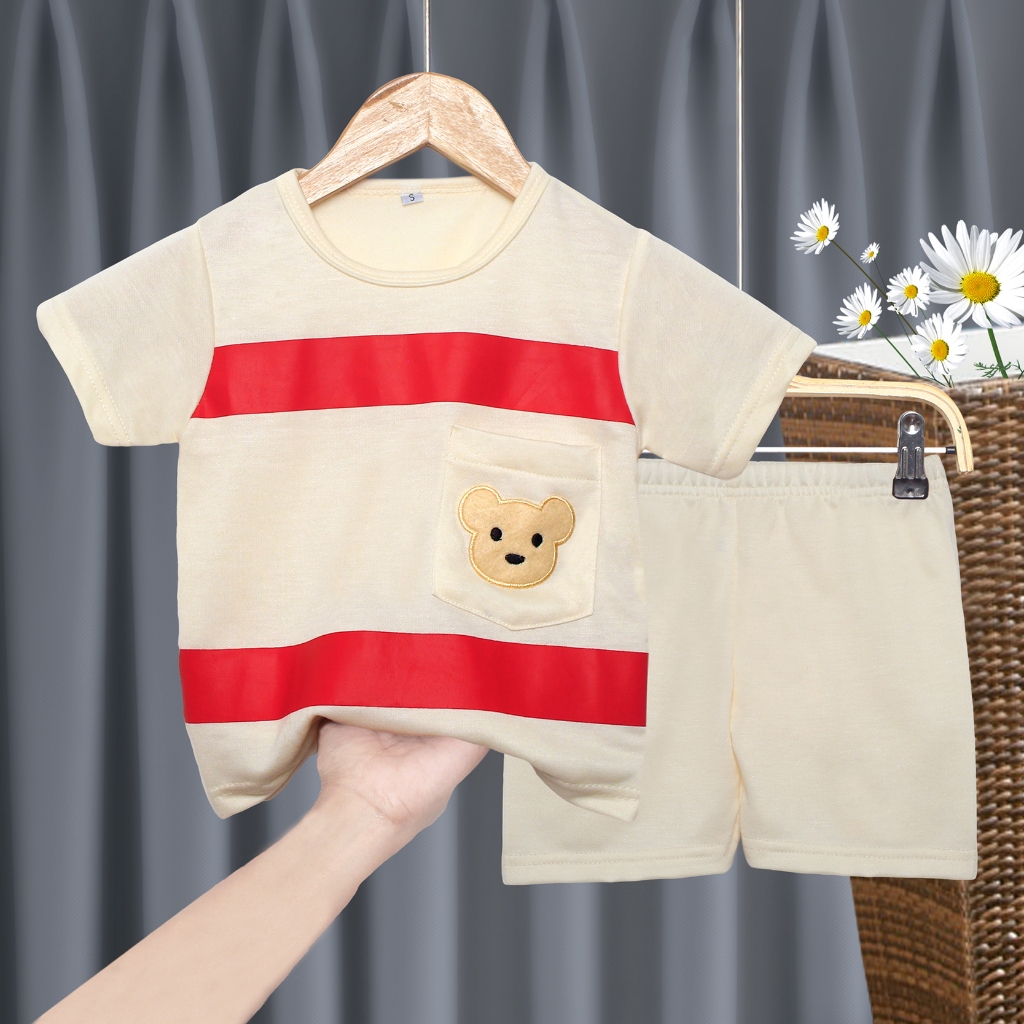 SETELAN ANAK LAKI-LAKI ICE BEAR UMUR 2 SAMPAI 7 TAHUN BAHAN TEBAL LEMBUT ADEM / SET BAJU ANAK LAKI-L