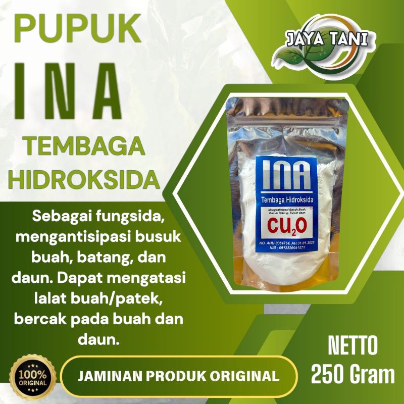 Pupuk INA TEMBAGA HIDROKSIDA 250gram - Original