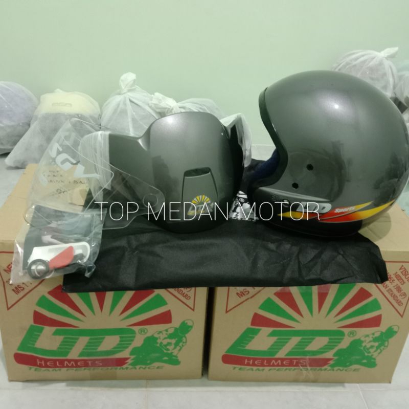 HELM LTD SPORT ABU-ABU ORIGINAL MADE IN MALAYSIA