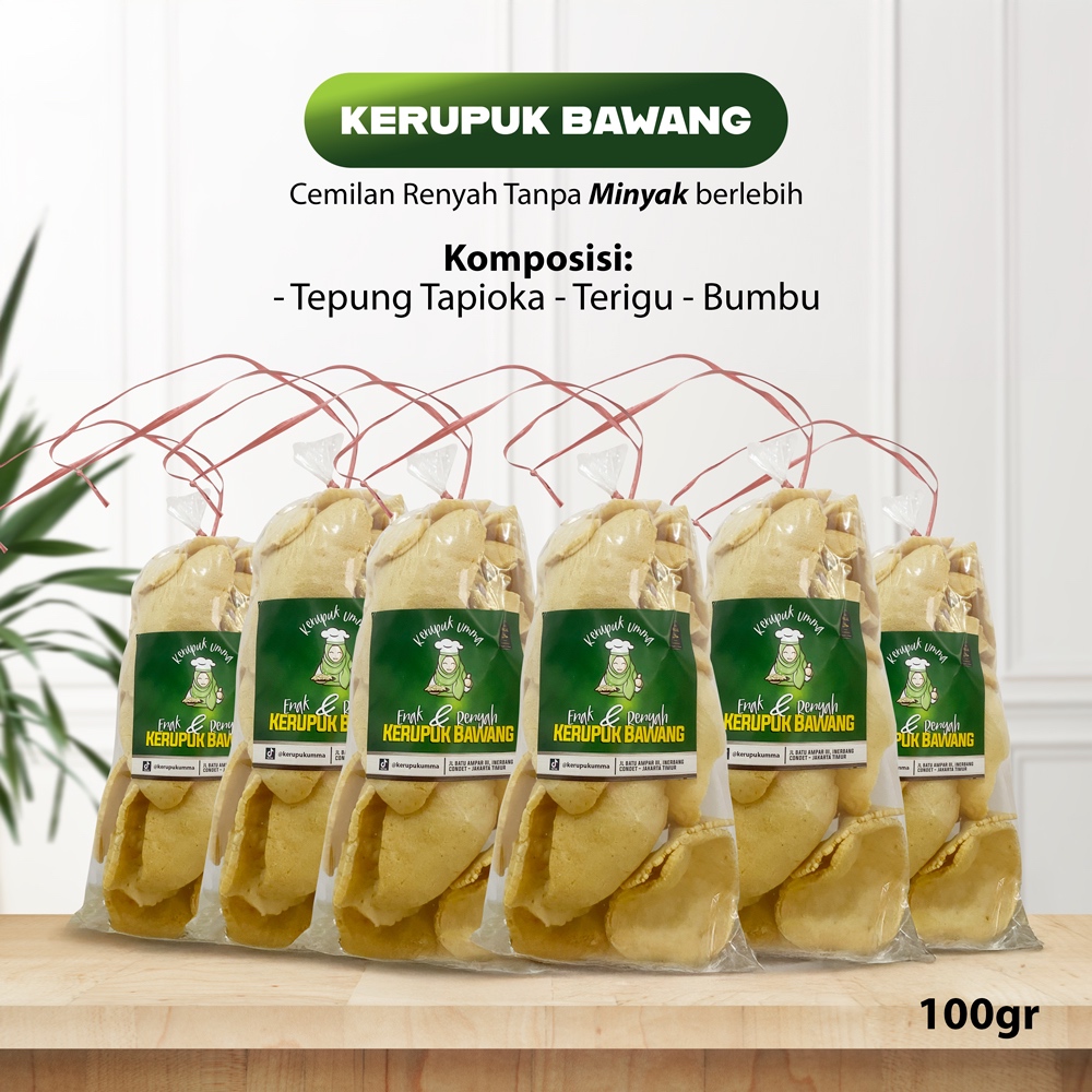 

HEMAT 1 - Kerupuk bawang - Tanpa minyak berlebih