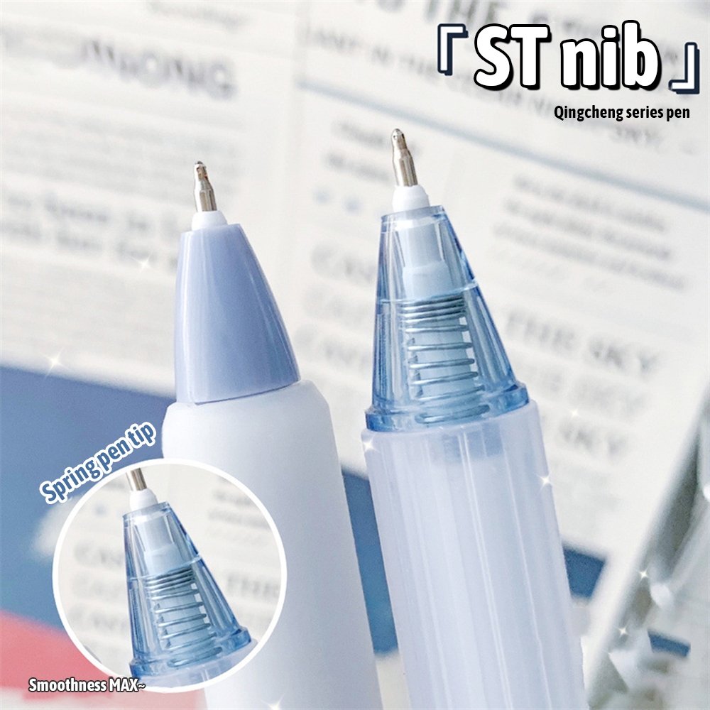 

D3W! [COD] 7 Pcs Set Pena Tekan Baru Ujung Pena Gel Cepat Kering Pena Latihan Siswa Tes Khusus Pena