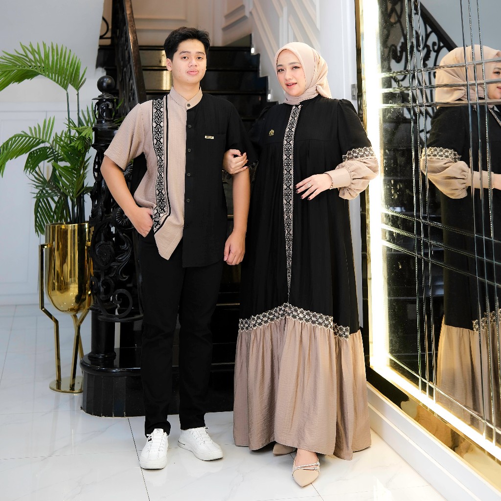Gwenza - Asyiqa Couple Gamis Koko - Muslim Wanita