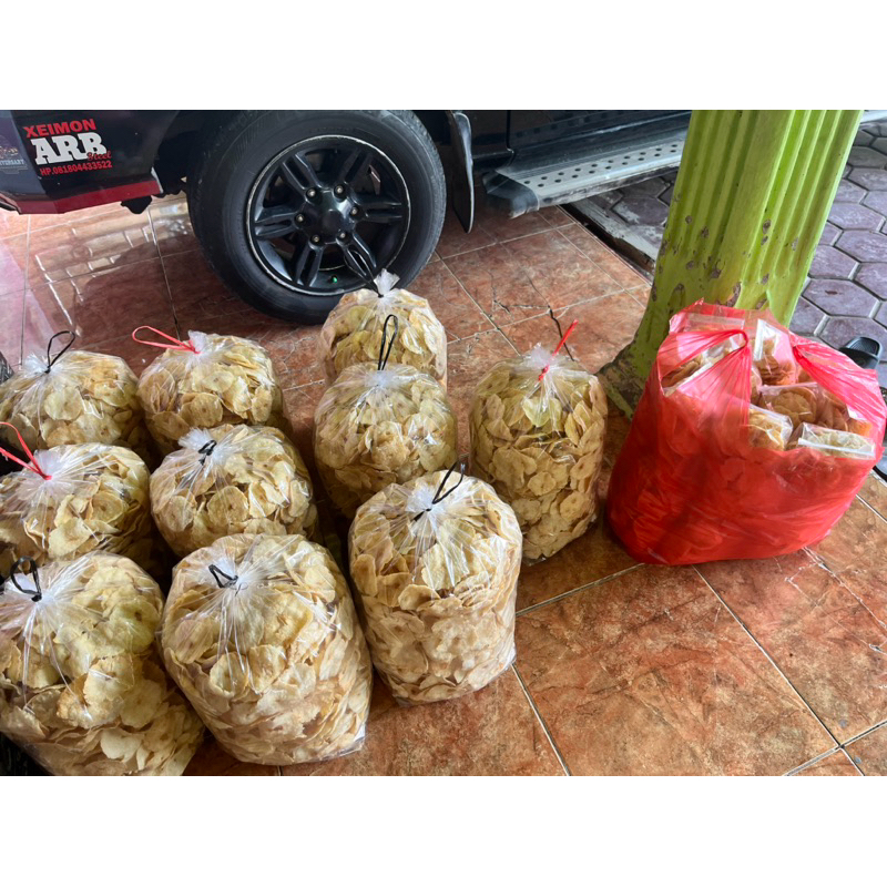 

Emping Garut asli MBAH BAYAN, Mentah 1Kg TANPA SERAT