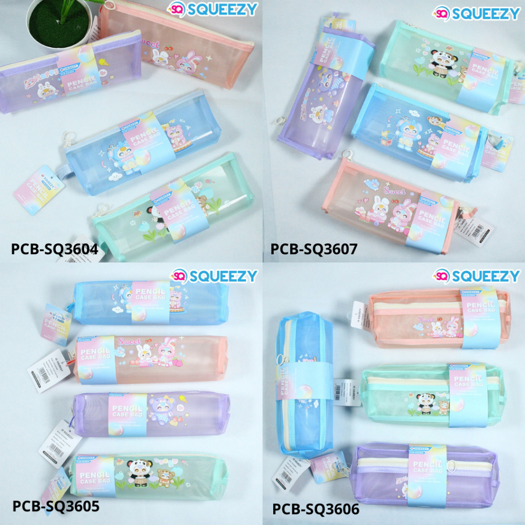 

[SQUEEZY] Pencil Case Bag / Zipper Bag / Tempat Pensil / Tas Pensil Resleting