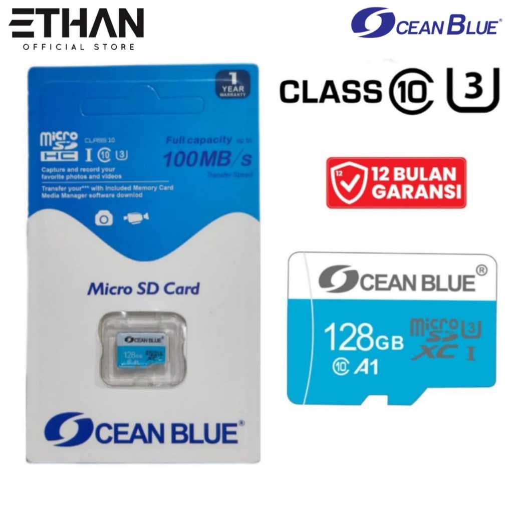 OCEANBLUE Memory Card Hp MMC Micro SD Kartu Memori TF Class10 U3 128 256 512 GB GB 100MB/s