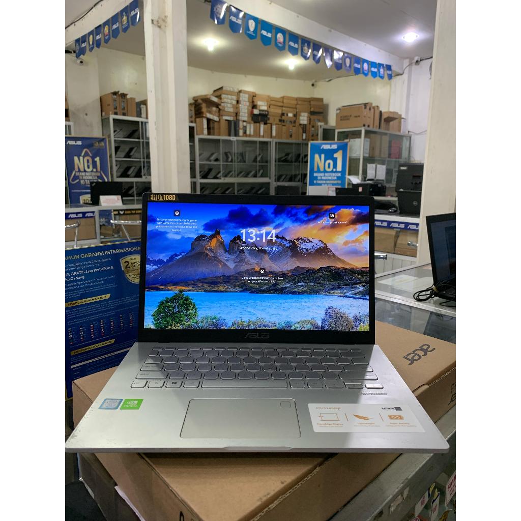 LAPTOP ASUS VIVOBOOK A409FJ core i5-8 RAM 8GB/SSD 512GB VGA MX230 2GB WIN11 LAYAR14"FHD LIKENEW