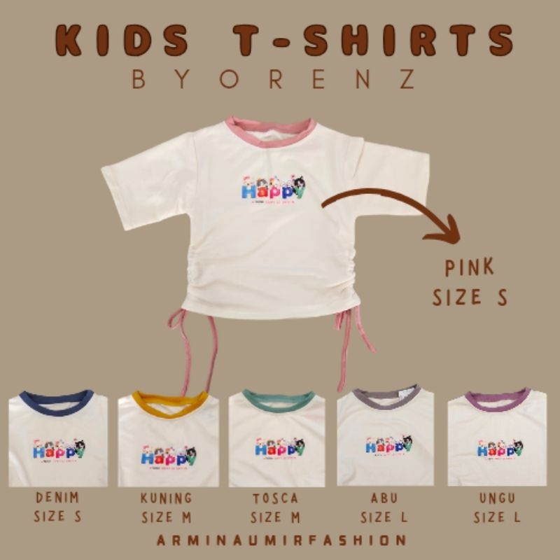 Kaos Anak Crop Serut By Little Orenz